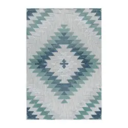 Flachwebeteppich 200/290 cm Bahama Blau