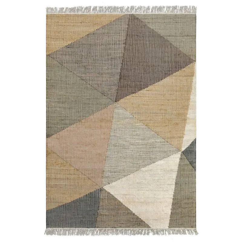 Handwebteppich 160/230 cm Vincent Creme, Grau, Sandfarben