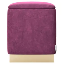 Hocker in Textil Lila