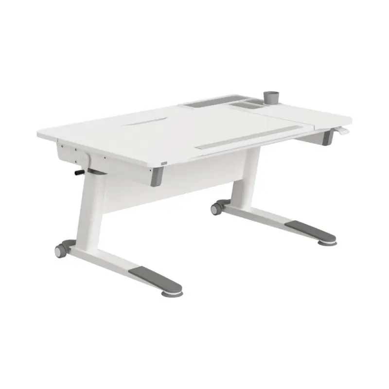 Jugendschreibtisch h&ouml;henverstellbar, Kabeldurchlass