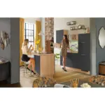 XXXLutz Lauterach - Ihr M&ouml;belhaus bei Bregenz K&uuml;chenleerblock 270/150 cm in Graphitfarben, Eichefarben