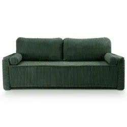 Schlafsofa Grubs in Cord Smaragdgr&uuml;n Modern