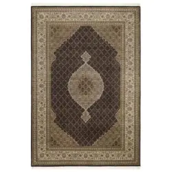 Orientteppich 120/180 cm Cavari Mahi Creme, Schwarz