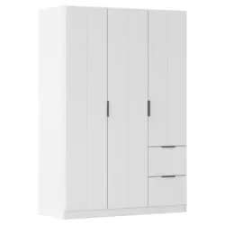 Dreht&uuml;renschrank in Wei&szlig;