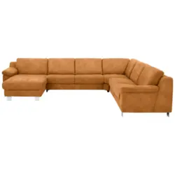 Wohnlandschaft in Mikrofaser Currygelb