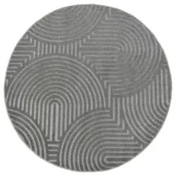 Outdoorteppich 120 cm Berlin Grau