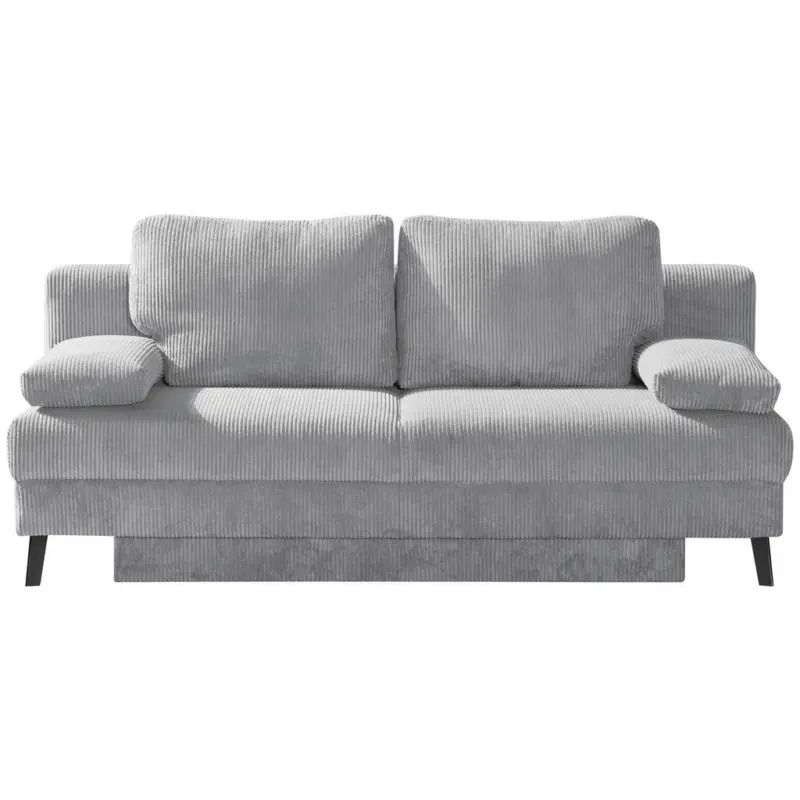 Schlafsofa in Cord Hellgrau