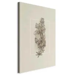 Leinwandbild Abstraktes, Blumen 40/60/1,2 cm