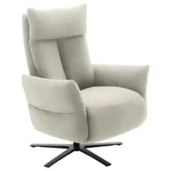 Fernsehsessel in Chenille Creme