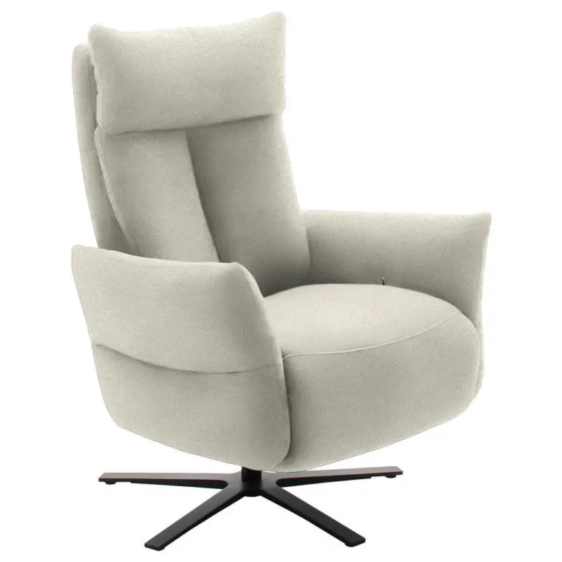 Fernsehsessel in Chenille Creme