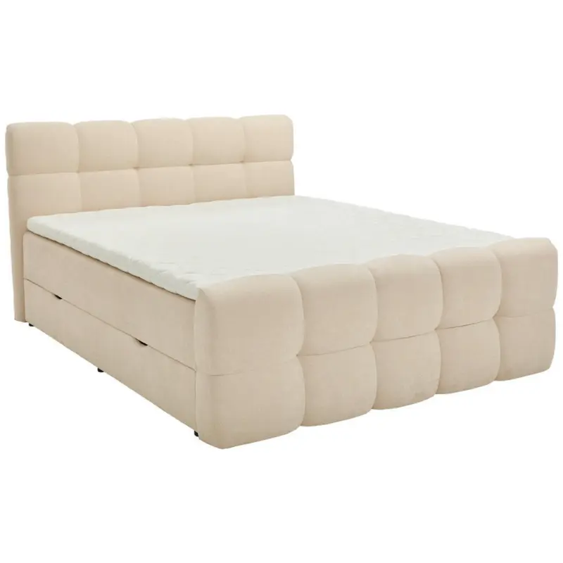 Boxbett 180/200 cm in Beige