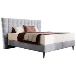 Boxspringbett 160/200 cm in Grau