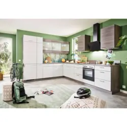 K&uuml;chenleerblock 275/335 cm in Eichefarben