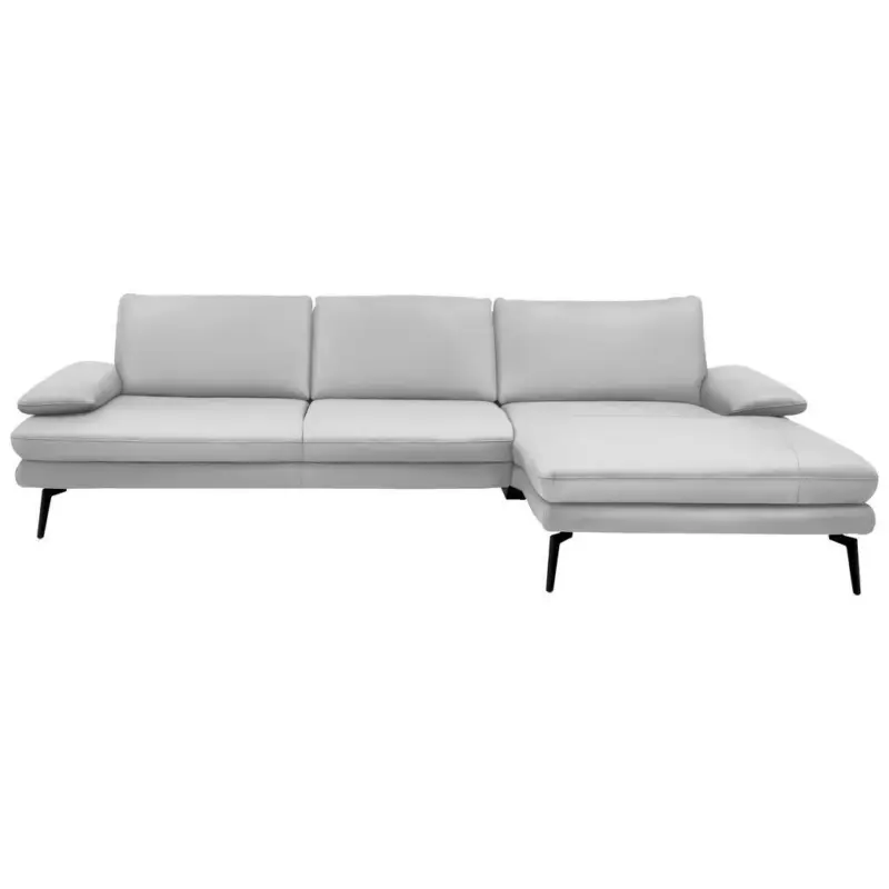 Ecksofa Beldomo Premium in Echtleder Wei&szlig; 310/180 cm