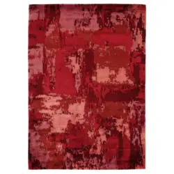 Orientteppich 140/200 cm Angeles Palung Dunkelrot