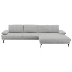 Ecksofa in Chenille Ecru 310/180 cm