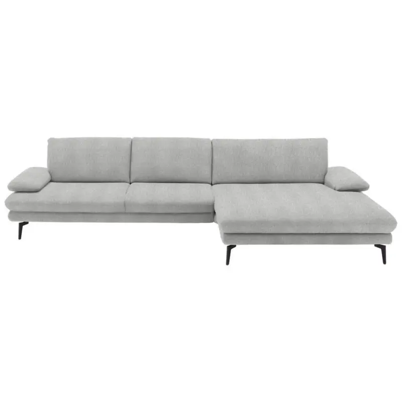 Ecksofa in Chenille Ecru 310/180 cm