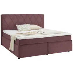 Boxspringbett 160/200 cm in Beere