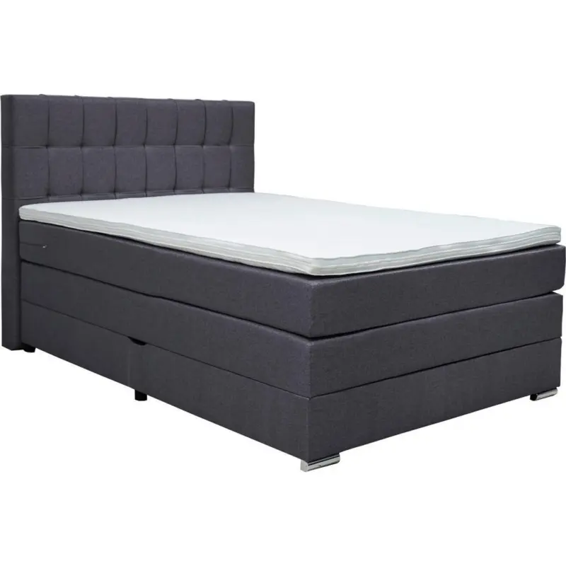 Boxspringbett 140/200 cm in Schwarz