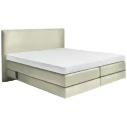 Boxspringbett 200/200 cm in Ecru