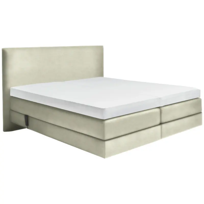 Boxspringbett 200/200 cm in Ecru