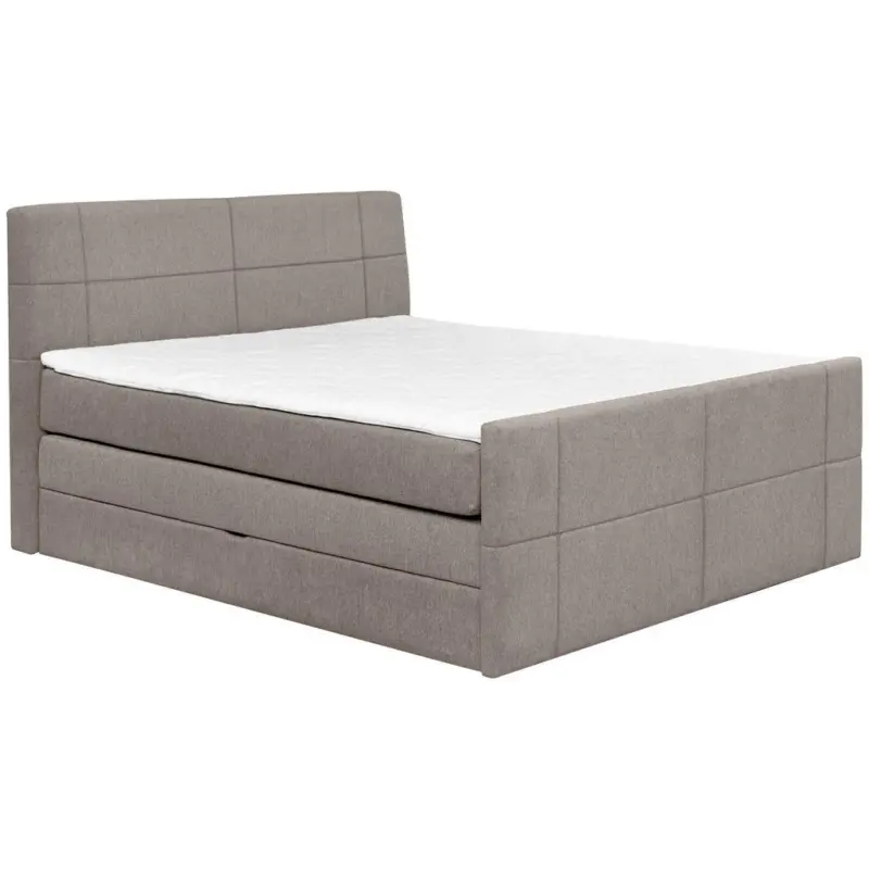 Boxspringbett 180/200 cm in Taupe