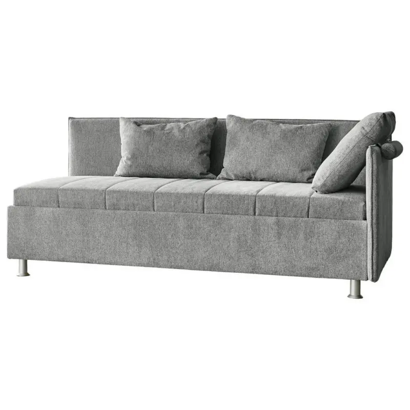 Polsterliege in Flachgewebe Grau