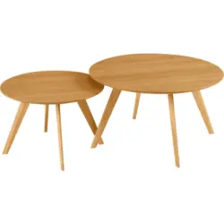 Couchtischset in Holz, Holzwerkstoff 80/60/80/60/45/40 cm