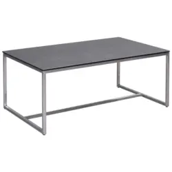 Couchtisch in Metall, Glas, Keramik 100/60/42 cm
