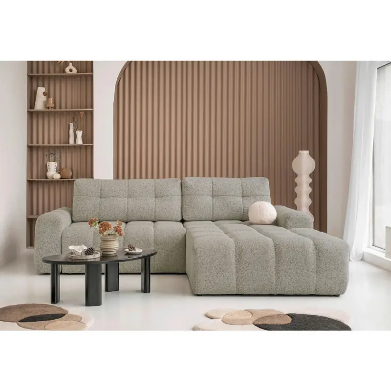 Ecksofa in Grau 268/184 cm