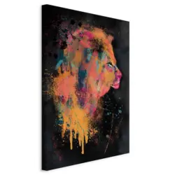 Leinwandbild Abstraktes, Tiere 80/120/1.2 cm