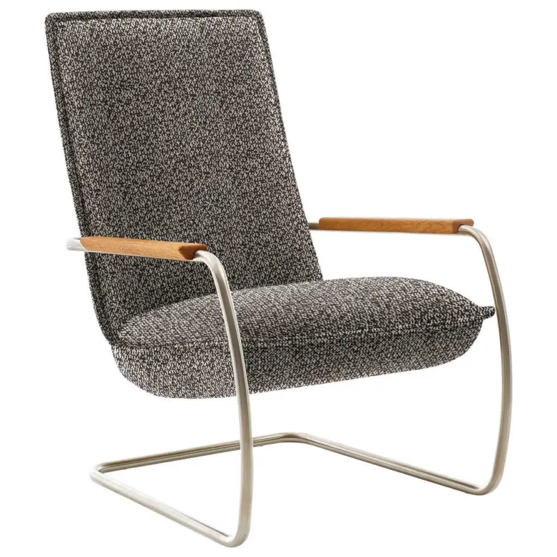 Sessel in Flachgewebe Dunkelbraun