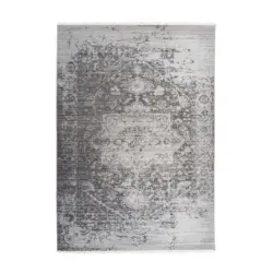 Webteppich 80/150 cm Baroque Anthrazit