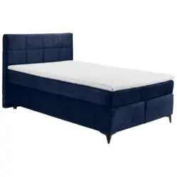 Boxspringbett 140/200 cm in Blau