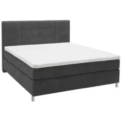 Boxspringbett 200/200 cm in Grau