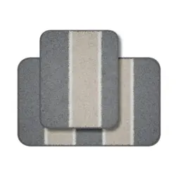 Bademattenset Anthrazit 50x80/40x50 cm