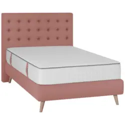 Boxspringbett 120/200 cm in Rosa