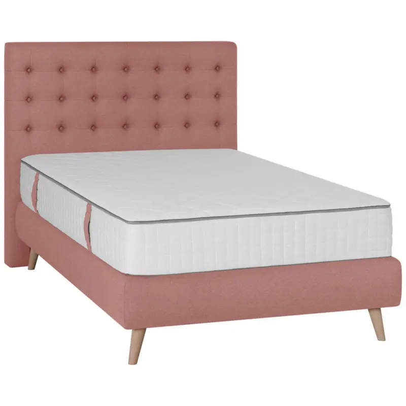 Boxspringbett 120/200 cm in Rosa