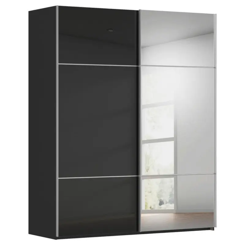 Schwebet&uuml;renschrank in Schwarz