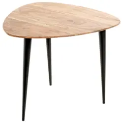 Beistelltisch in Holz, Metall 55/55/46 cm