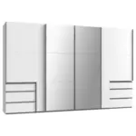 XXXLutz Lauterach - Ihr M&ouml;belhaus bei Bregenz Schwebet&uuml;renschrank in Silberfarben, Wei&szlig;