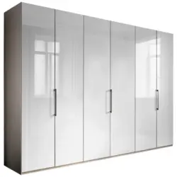 Kleiderschrank in Grau, Wei&szlig;