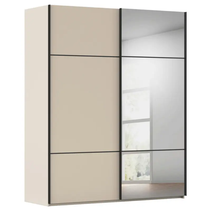 Schwebet&uuml;renschrank in Champagner