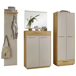Garderobe 4-teilig in 220/195/37 cm