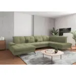 XXXLutz Lauterach - Ihr M&ouml;belhaus bei Bregenz Wohnlandschaft in Flachgewebe Hellgr&uuml;n