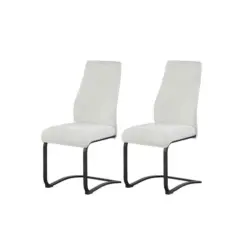 Schwingstuhl-Set 2 St&uuml;ck Webstoff