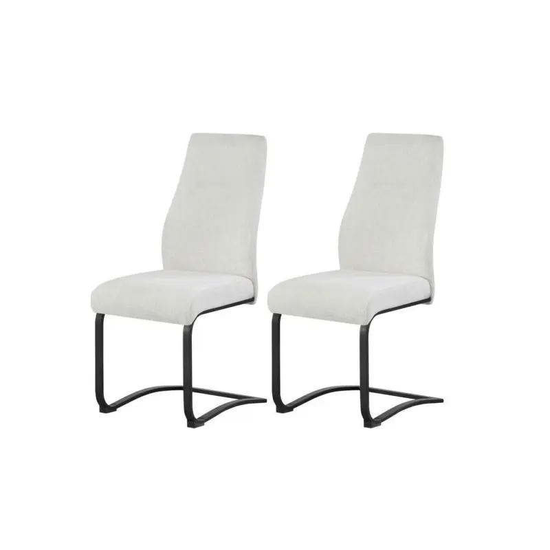 Schwingstuhl-Set 2 St&uuml;ck Webstoff