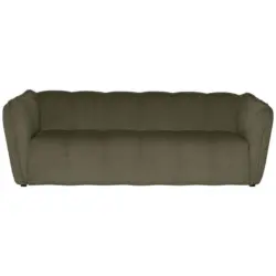 3-Sitzer-Sofa Livoli in Chenille Gr&uuml;n