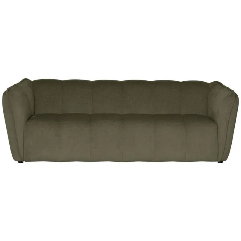 3-Sitzer-Sofa Livoli in Chenille Gr&uuml;n