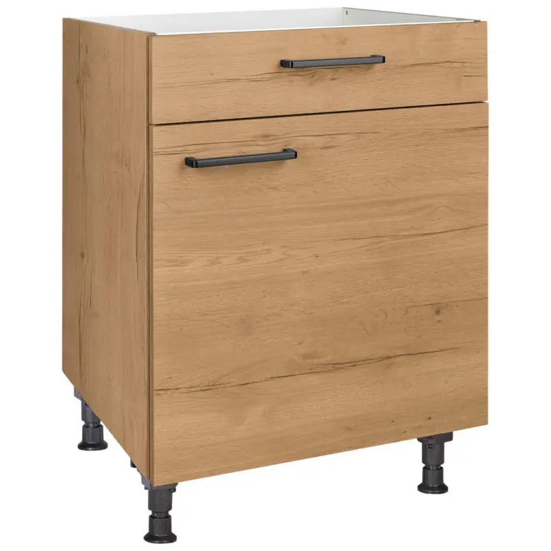 Kochfeldumbauschrank 60/87/56 cm in Eichefarben